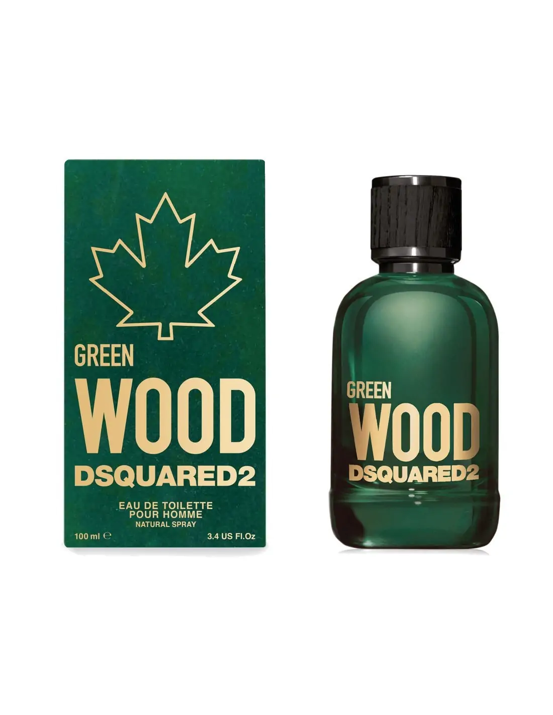 DSQUARED2 Eau de Parfum Spray de madera original para hombre, 3.4 onzas