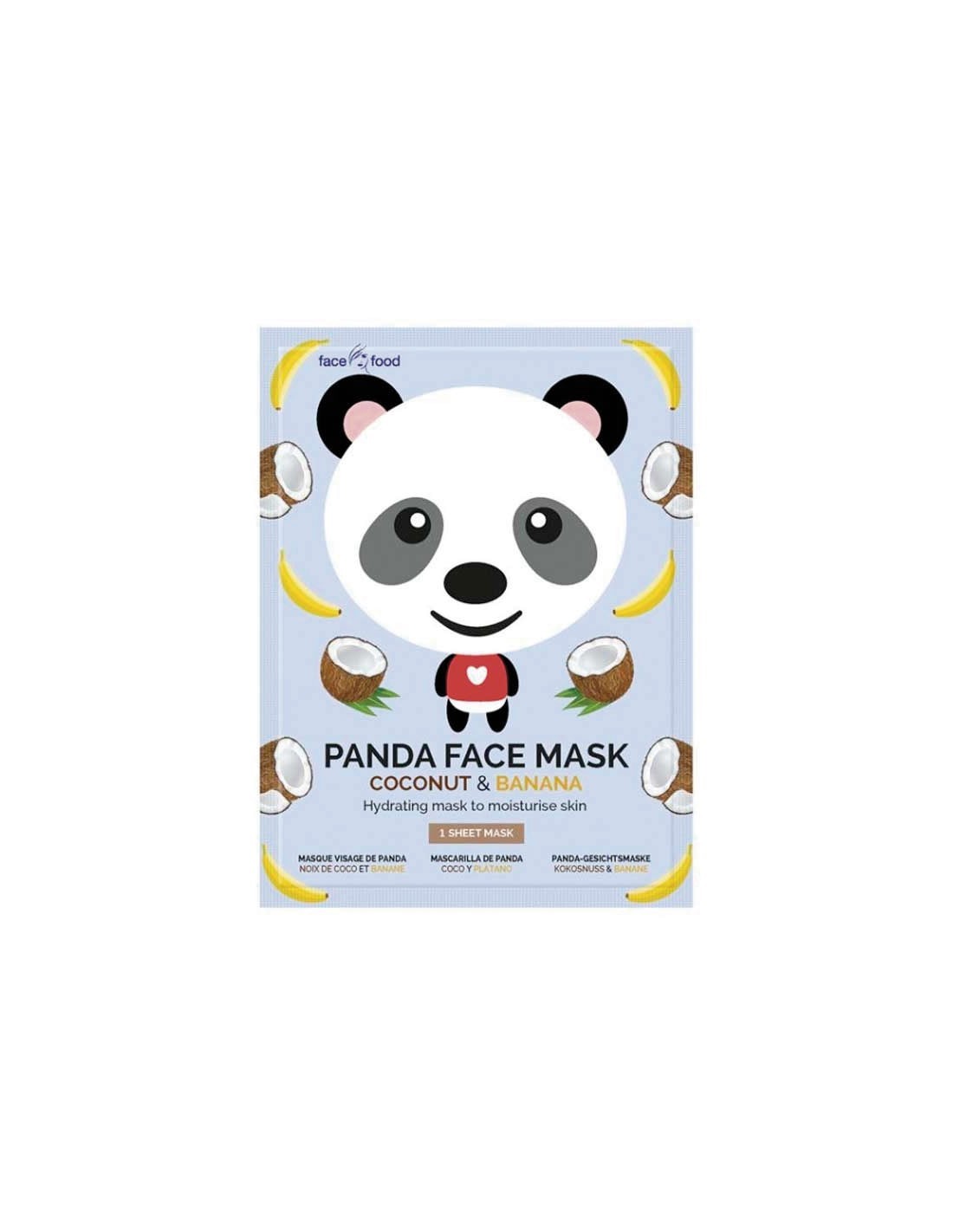 Mascarilla facial de tela Panda | Perfumeriasgotta.com